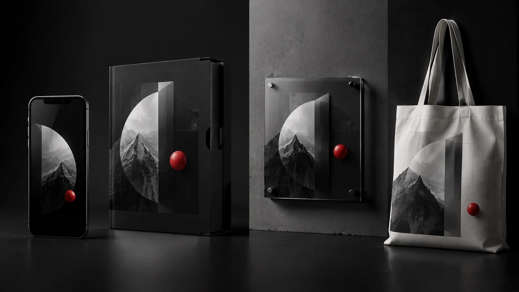 Visual identity applied across digital, print, spaces and brand materials