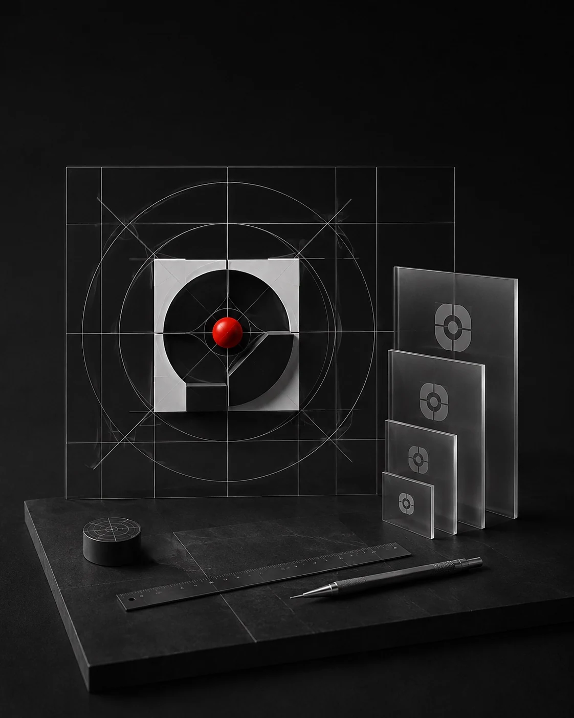 Logo design process and geometric brand mark construction
