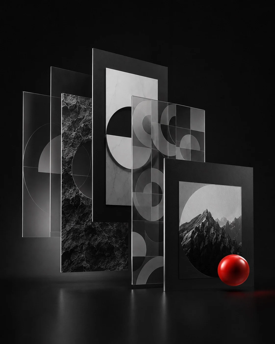 Modular visual language applied within a branding system
