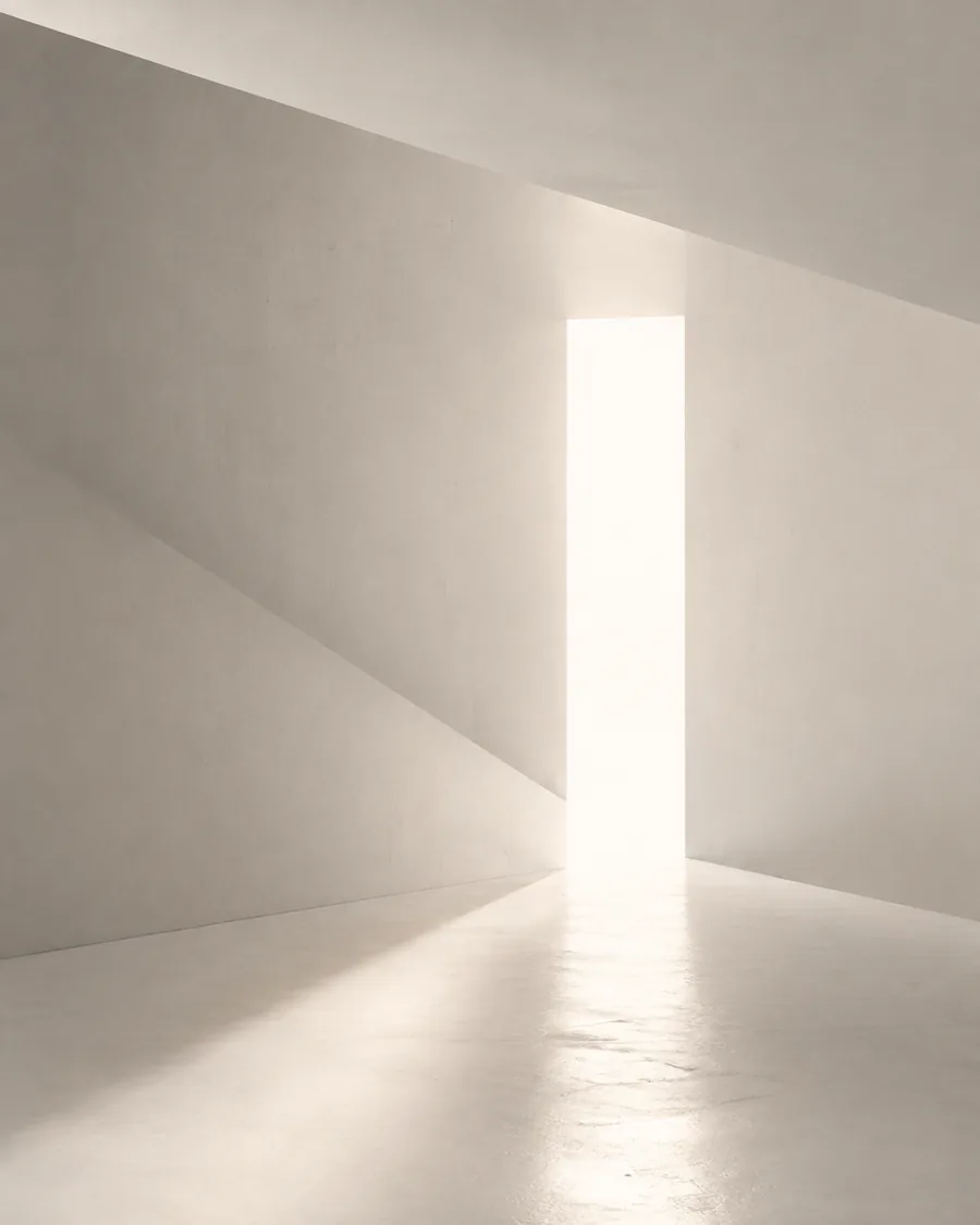 Architectural opening representing a clear brand voice